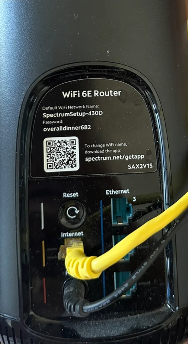 Spectrum WiFi 6E Router - SAX2V1S thumbnail