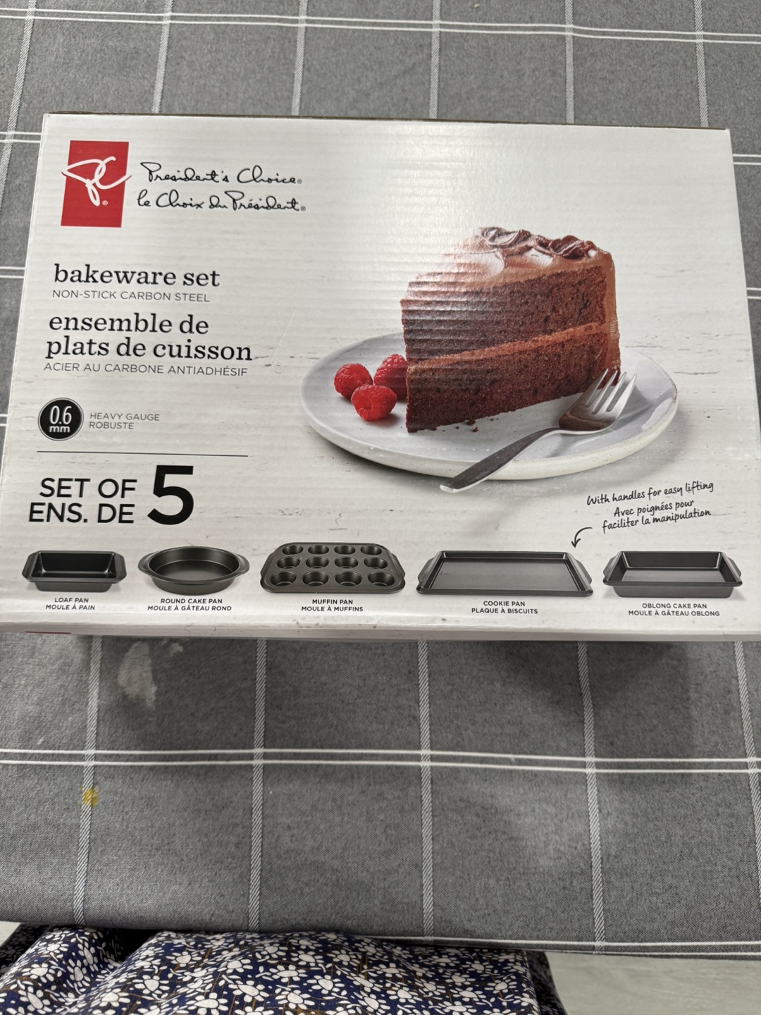 President's Choice 5-Piece Bakeware Set - New