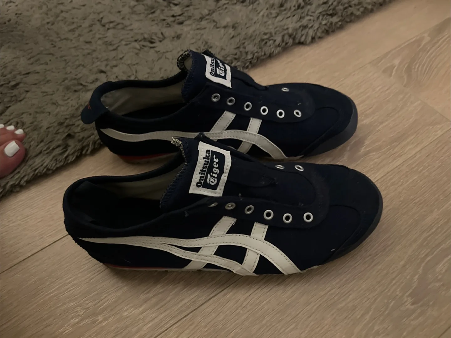 Onitsuka Tiger Blue Mexico 66 Slip Ons thumbnail