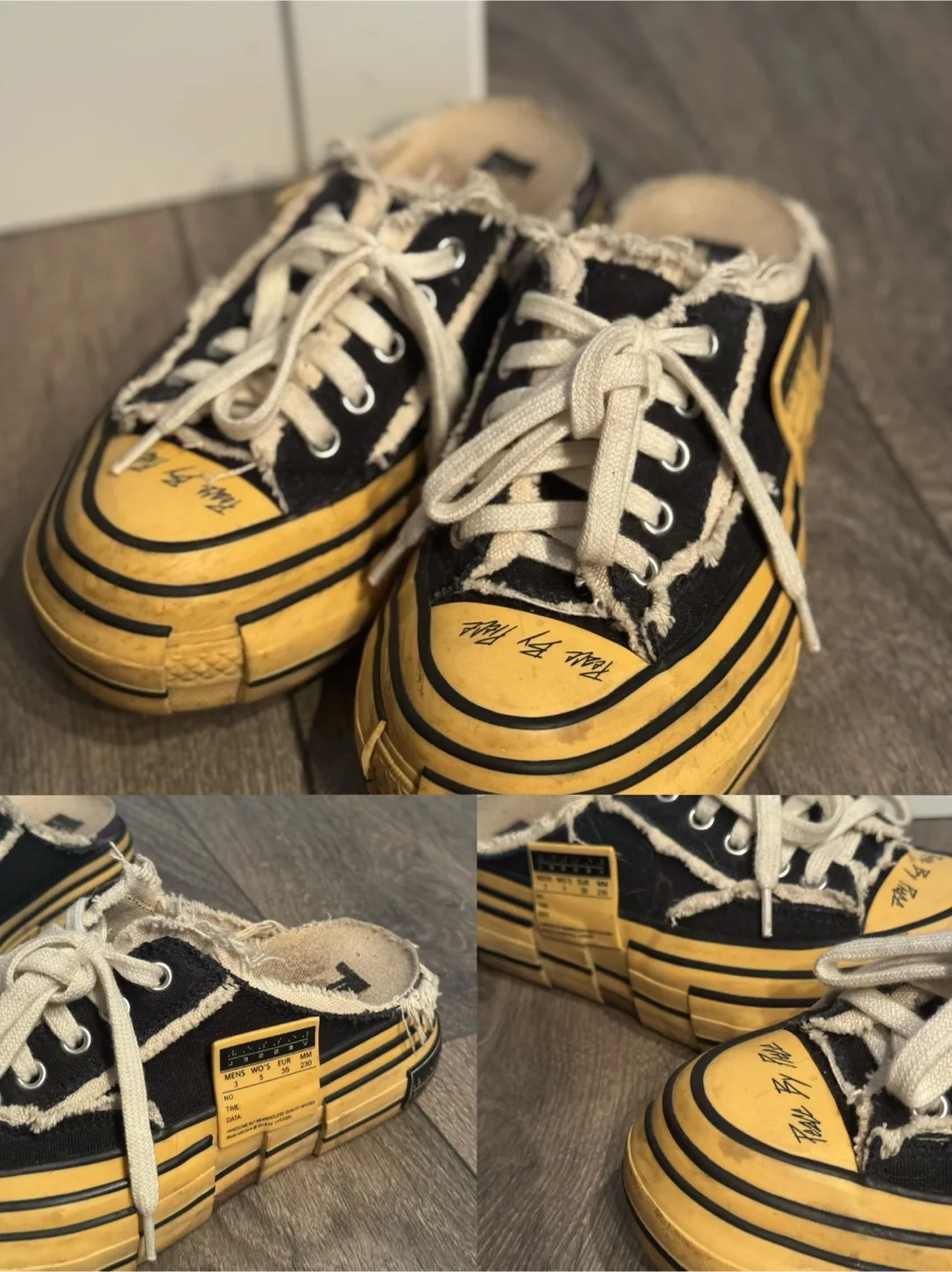 Maison Mihara Yasuhiro Canvas Sneakers Size 5 thumbnail