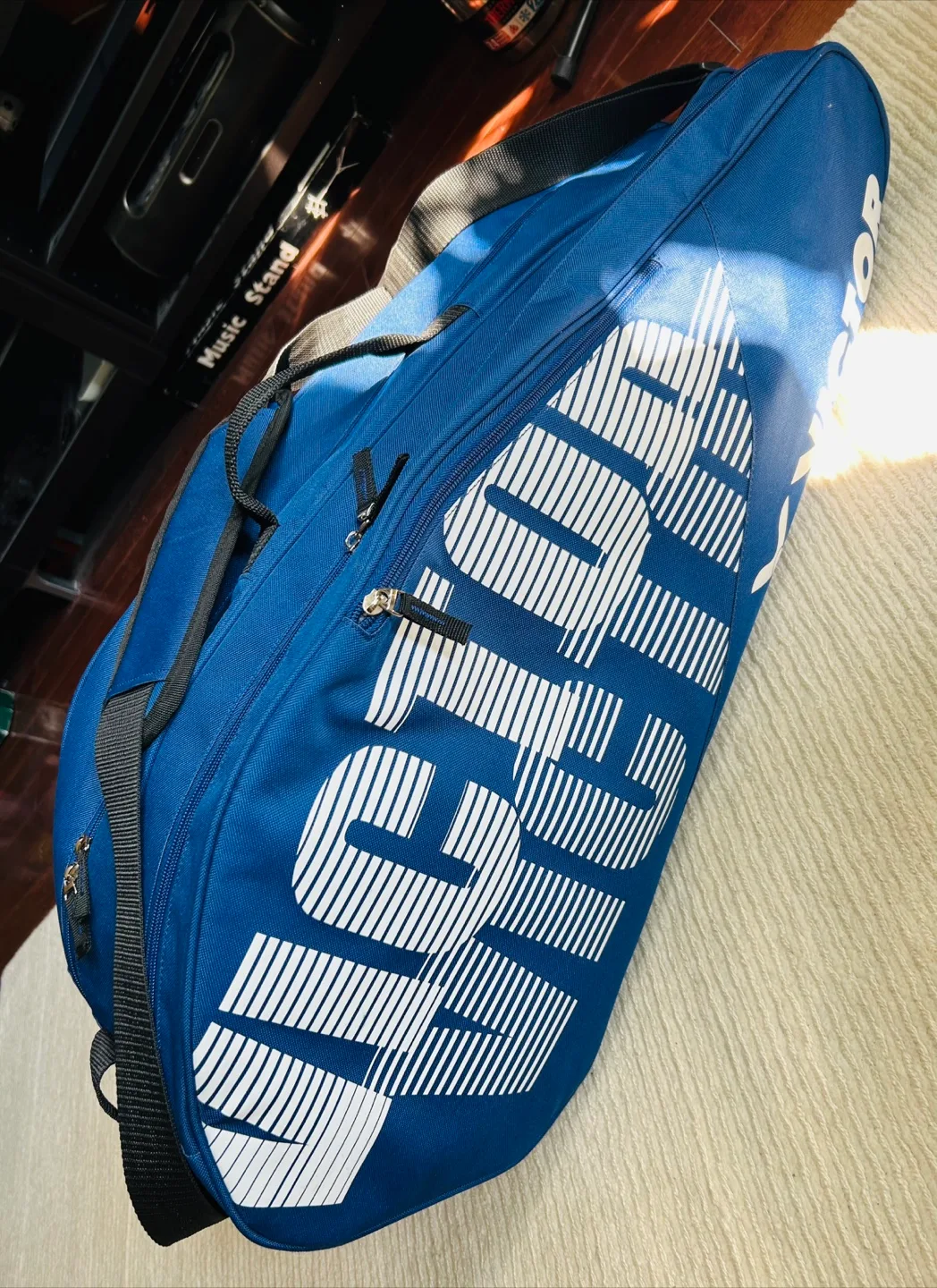 *NEW* VICTOR 6 - Racket Tennis/Badminton Bag (Navy) thumbnail