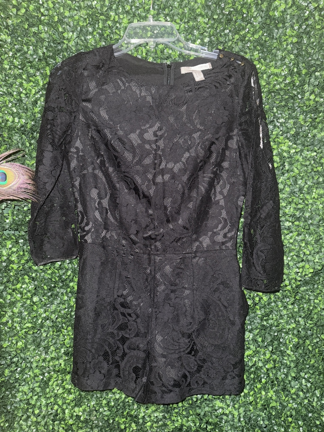 Forever 21 Black Lace Romper