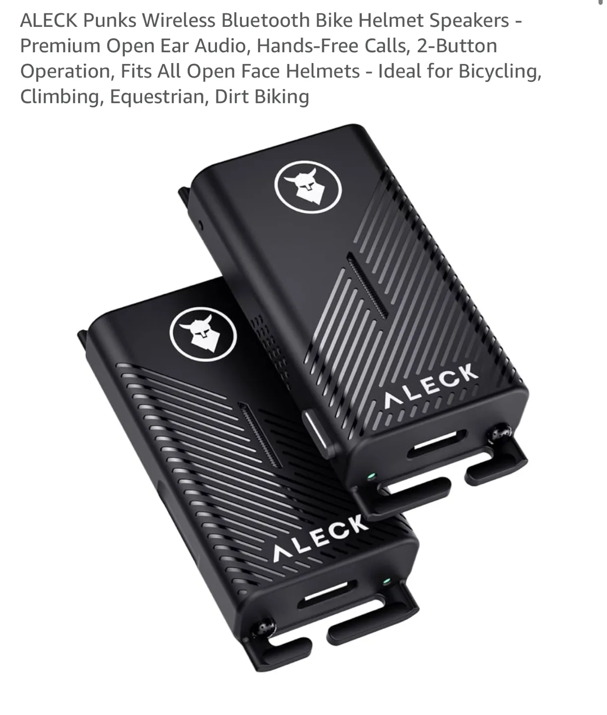 Aleck Punks “4 pack” Wireless Bluetooth Bike Helmet Speakers 🥕 image indicator(2)