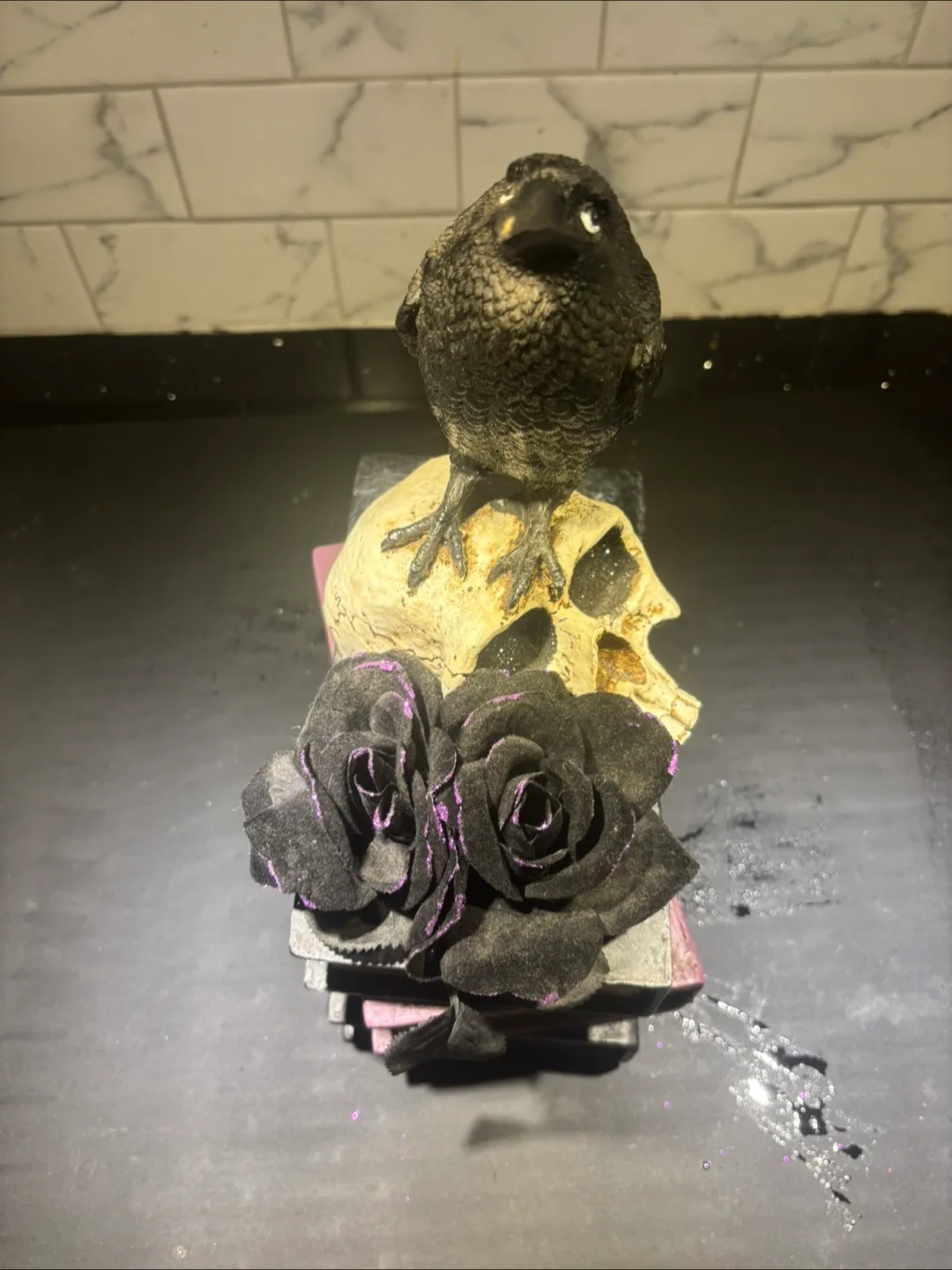 Halloween Book Stack with Raven & Skull image indicator(3)