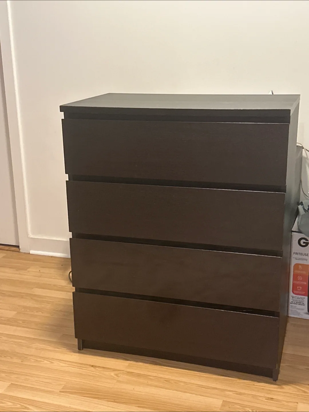 IKEA Malm 4-Drawer Dresser - Brown thumbnail