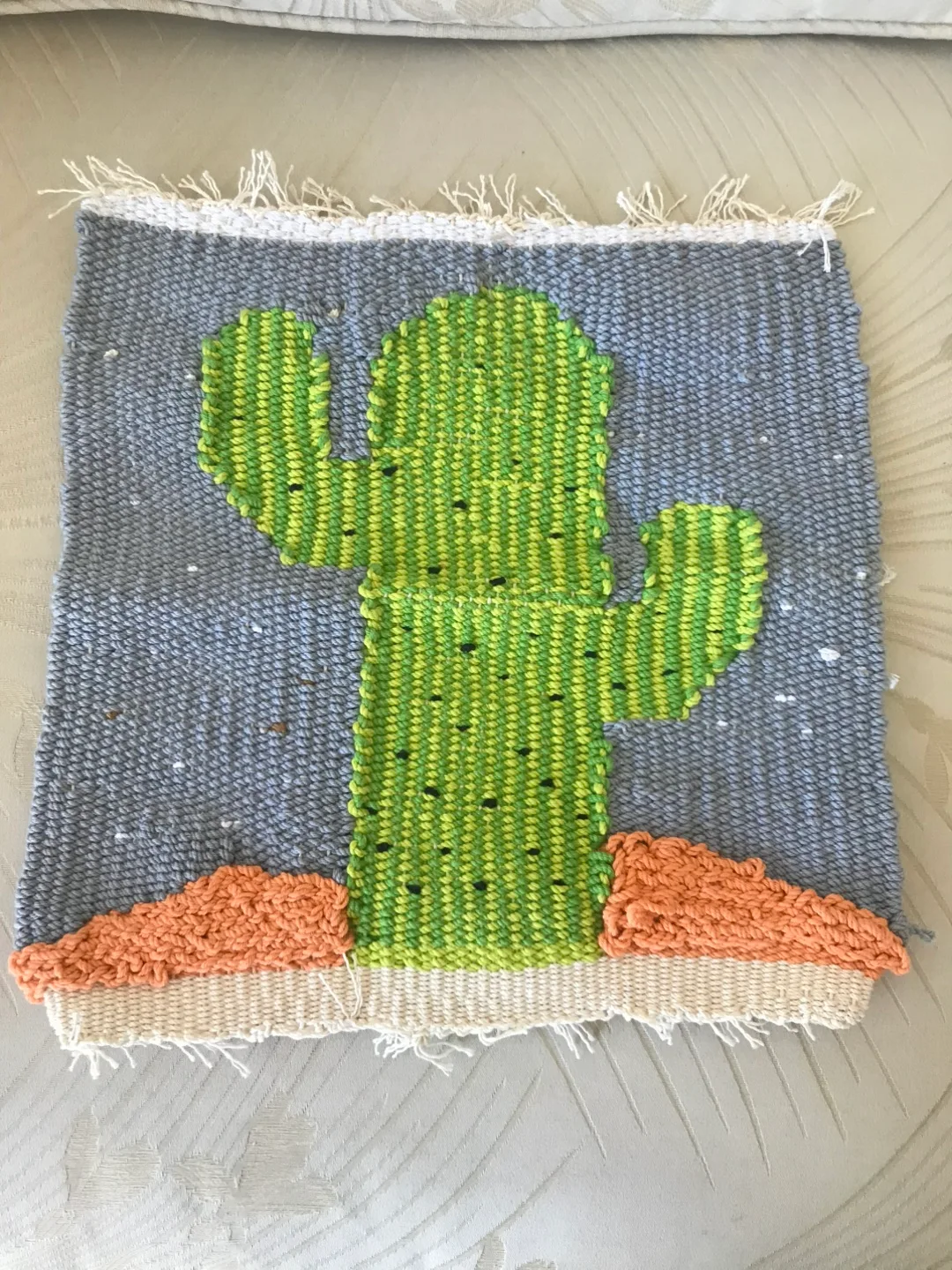 [Handmade] cheer up! Woven Cactus Wall Art thumbnail