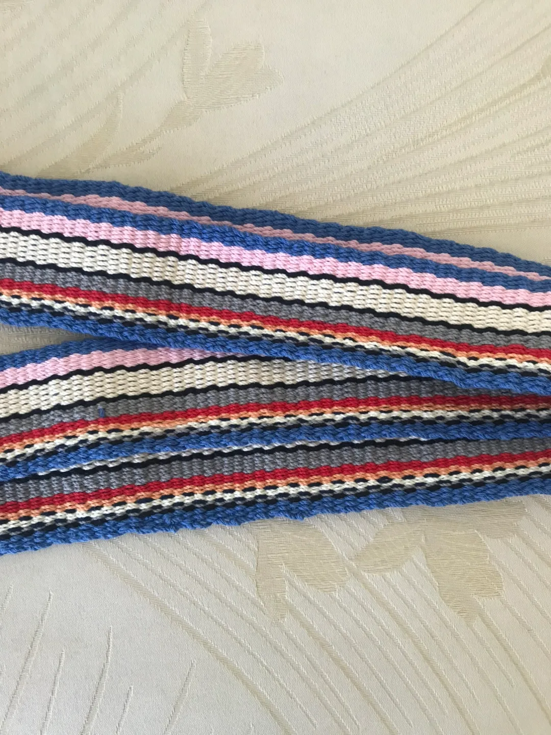 [Handmade] Striped Woven Belt & a strap of bag thumbnail