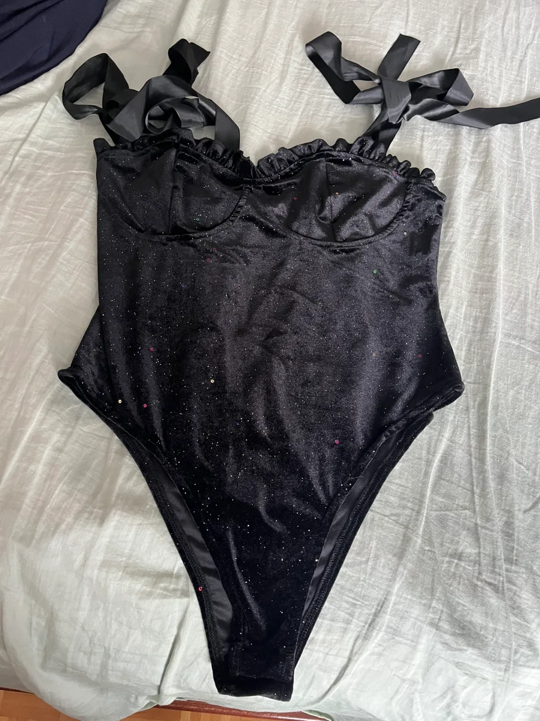 Black Velvet Bodysuit thumbnail