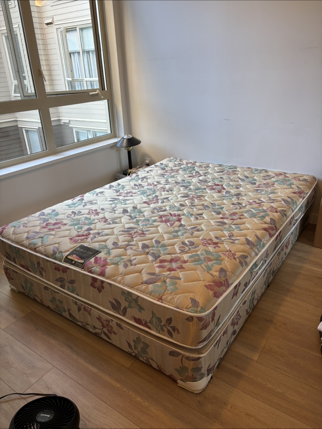 Floral Patterned Queen Mattress & Box Spring
