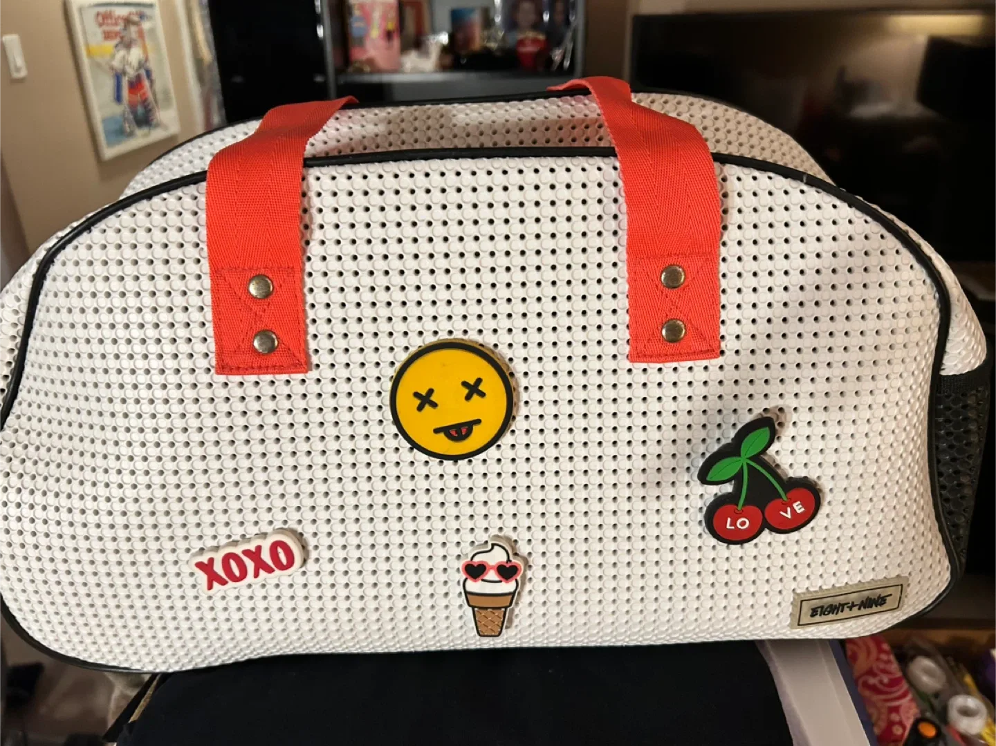 Eighty + Nine White Duffle Bag image indicator(2)