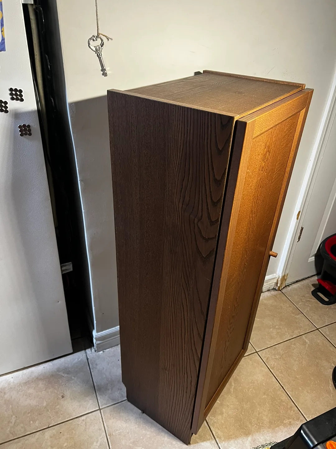 Brown Wooden Cabinet with Shelves image indicator(3)