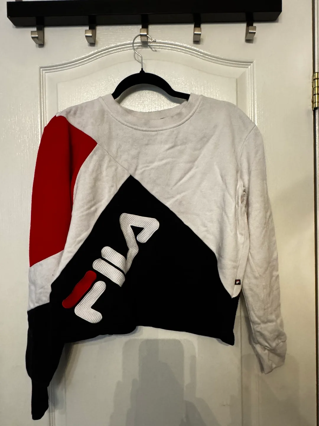 Fila Colour Block Cropped Sweater thumbnail