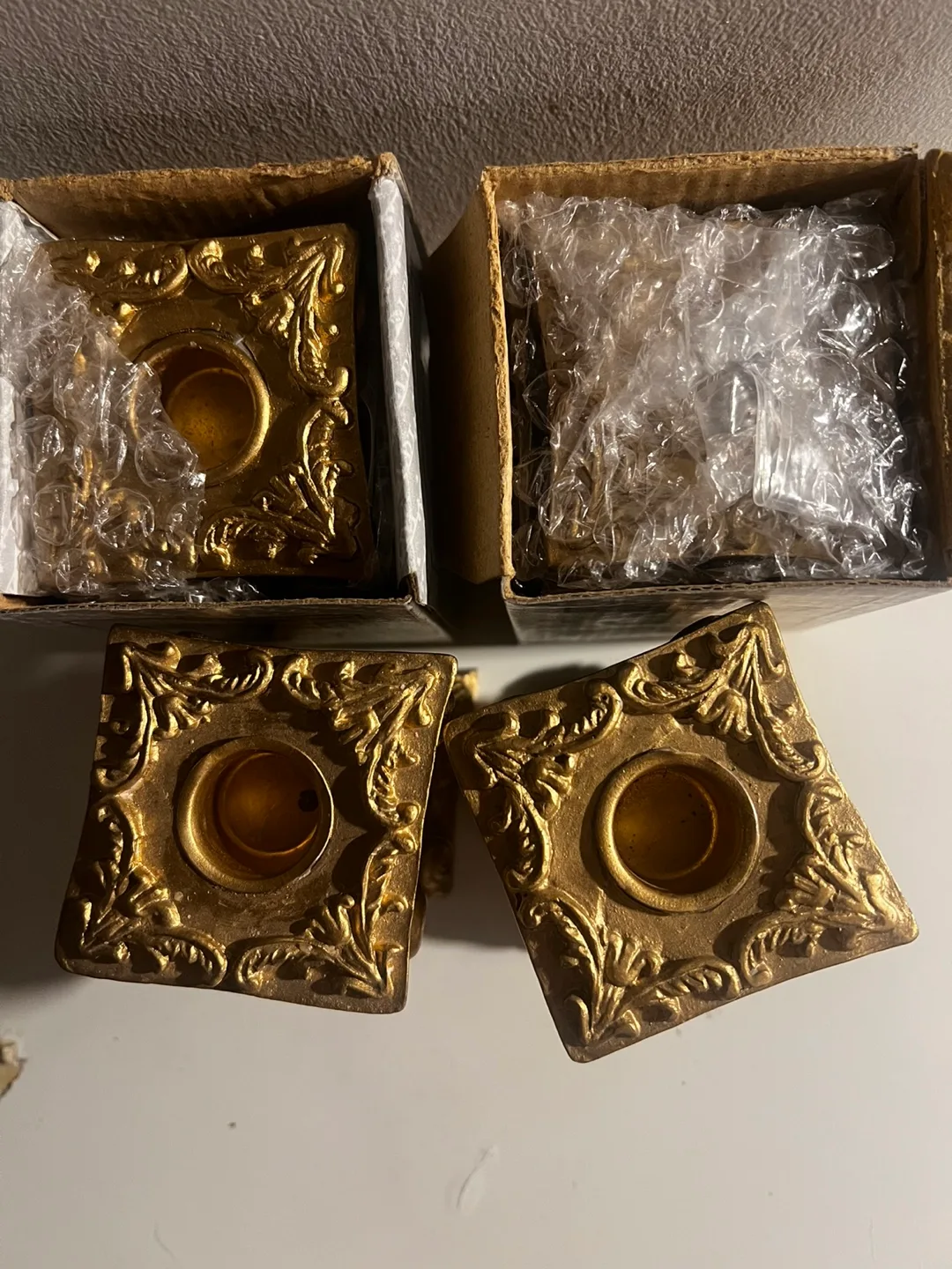 Gold Candle Holders (Set of 4) image indicator(2)