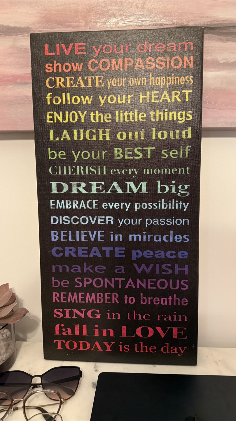 Inspirational Wall Decor - Rainbow Text - photo 2