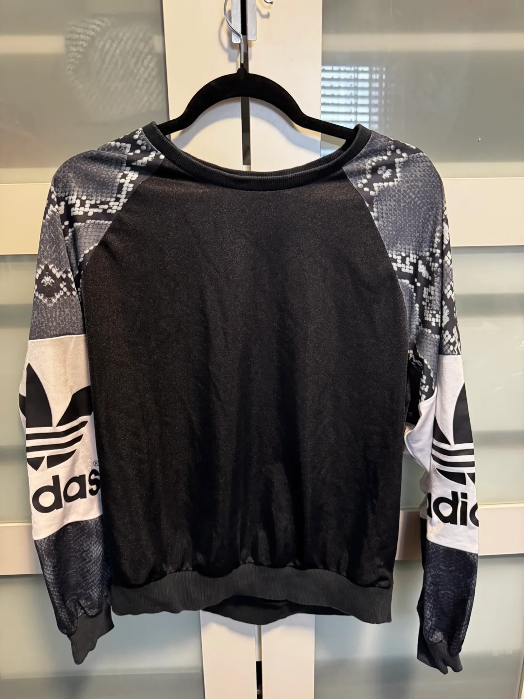 Adidas Black & Grey Snake Print Sweatshirt thumbnail