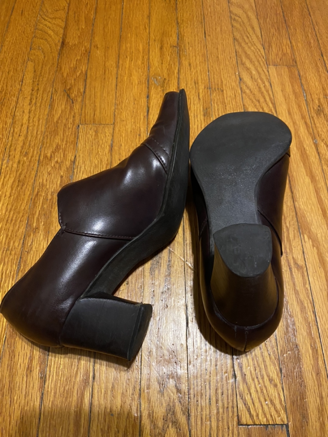 Franco Sarto Brown Leather Heels - Size 7 - photo 3