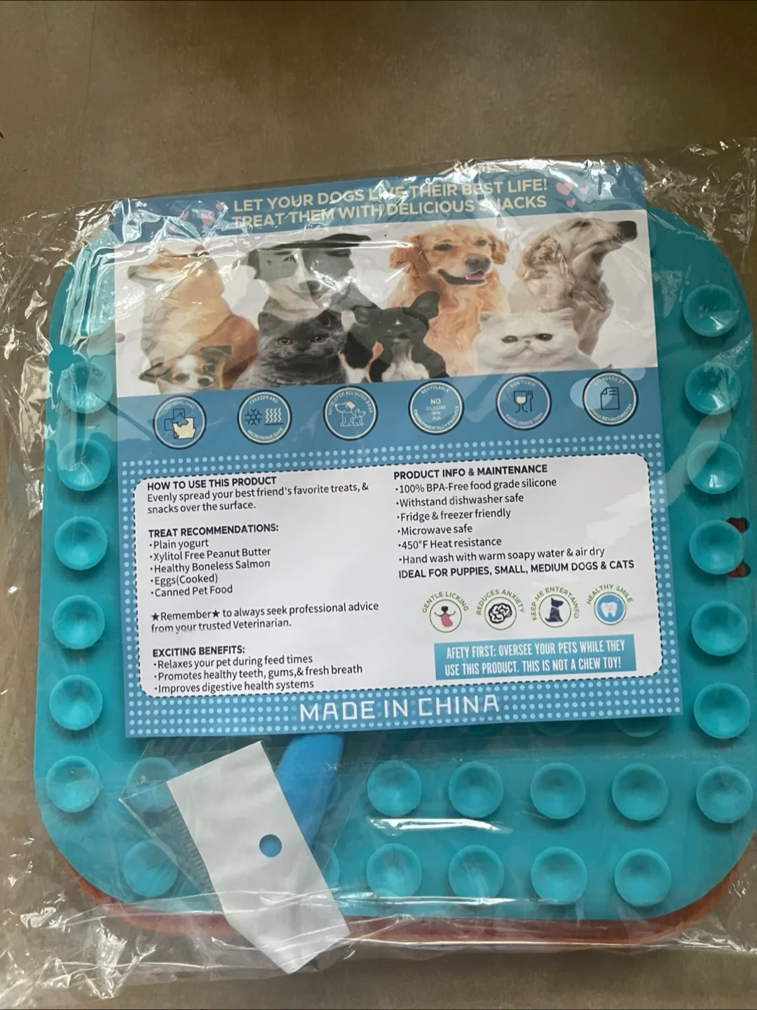 🧡 New Dog /cat Lick Mat Slow Feeder