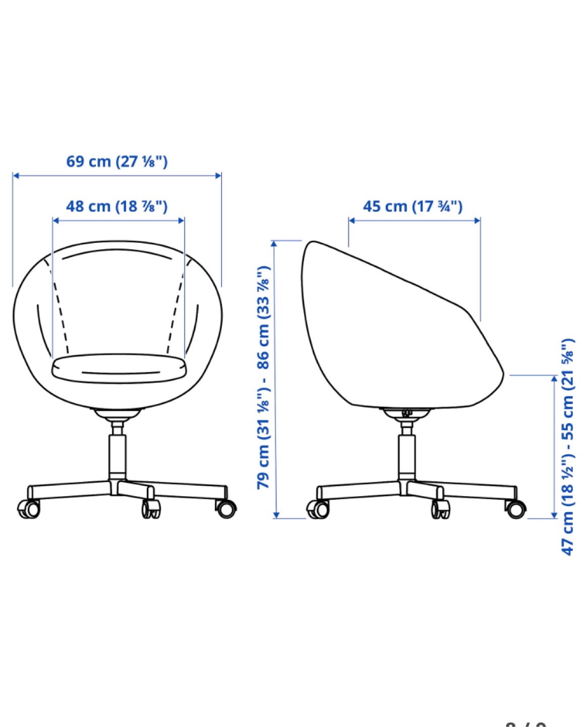 IKEA BRIMNES Vanity with SKRUVSTA Swivel Chair (CAN DELIVER) - photo 5