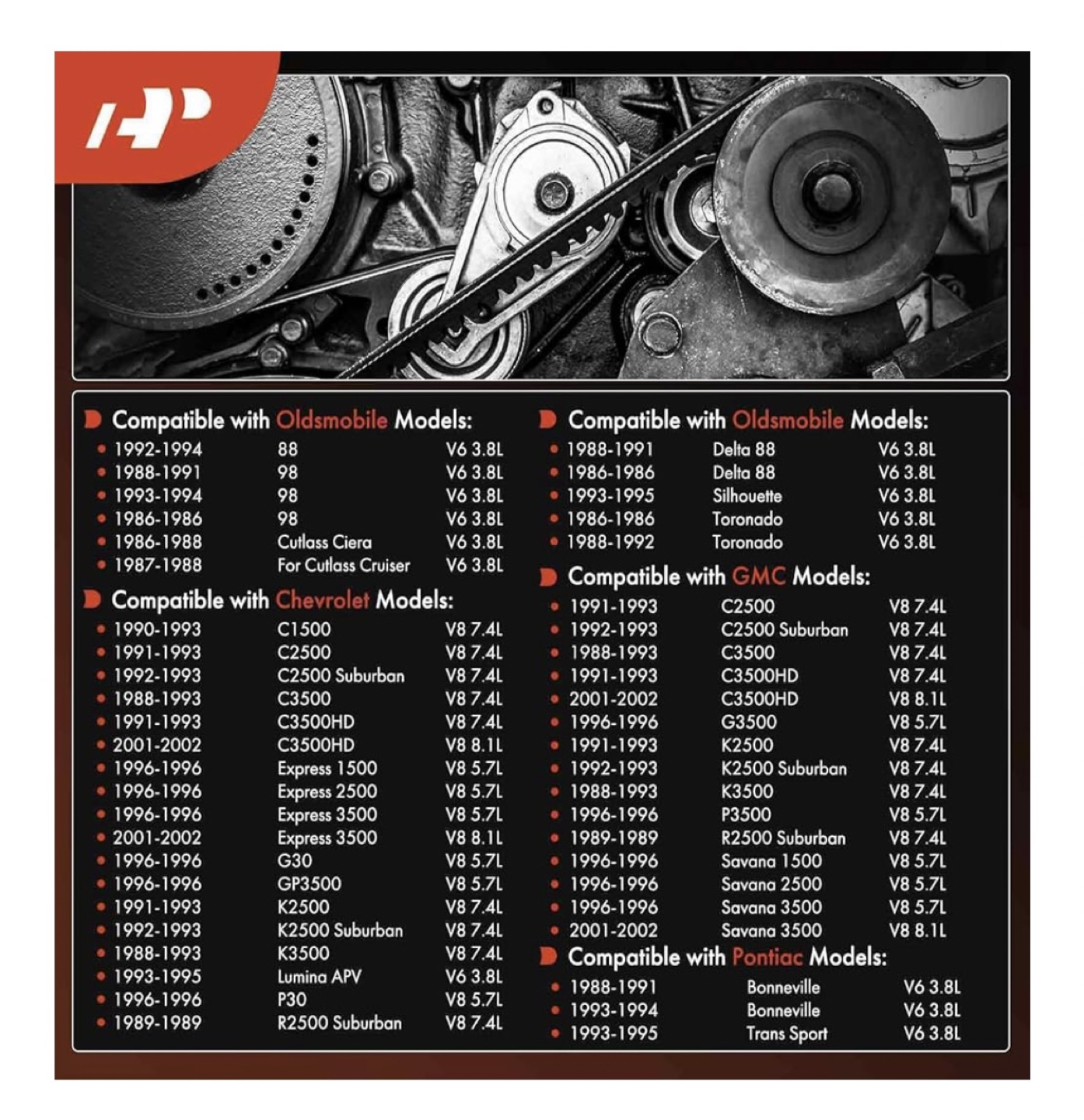 A-Premium Serpentine Belt - 6PK2604 - photo 2