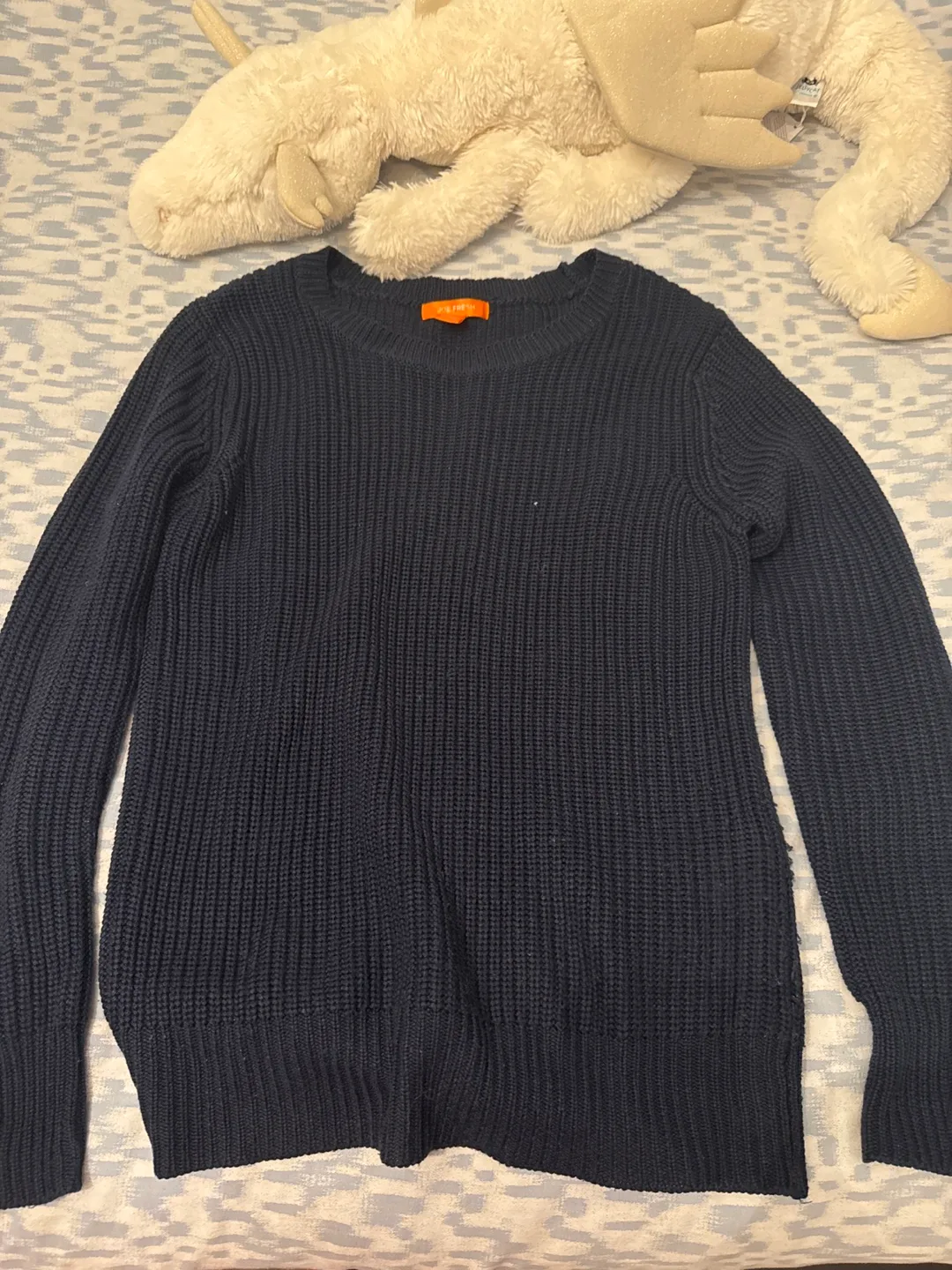 Joe Fresh Navy Blue Knit Sweater thumbnail