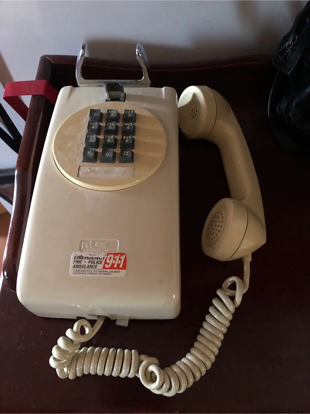Vintage Beige ITT 911 Emergency Phone thumbnail