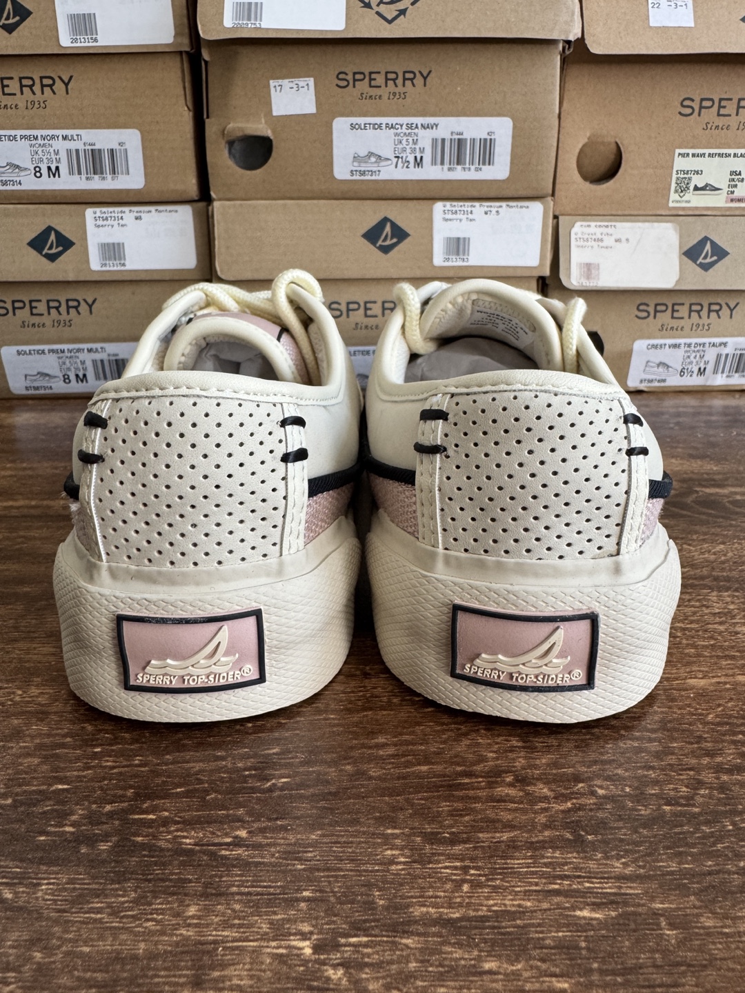Sperry Soletide Prem Ivory Multi Sneakers - Size 8M - photo 3