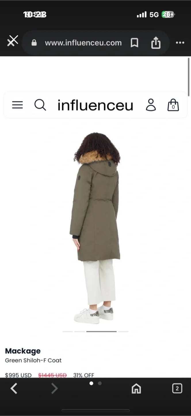 Mackage Green Shiloh-F Coat thumbnail