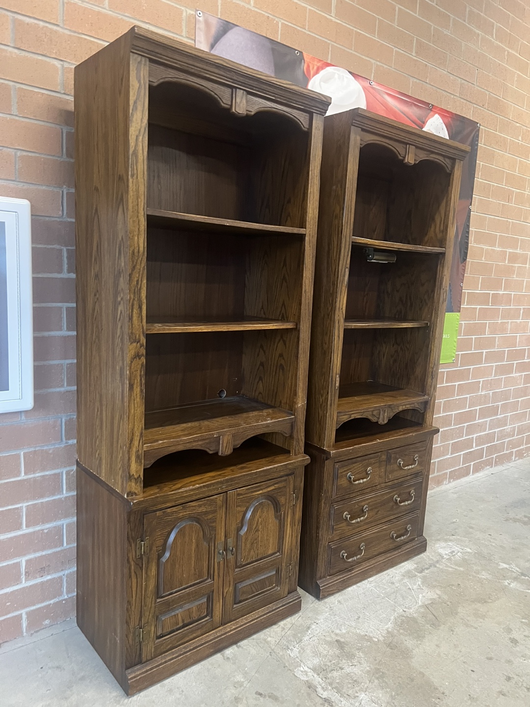 Matching Wooden Bookcases - Set of 2 - photo 2