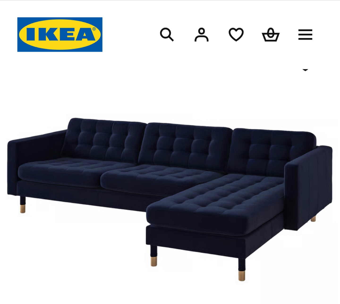 IKEA - LANDSKRONA(MRABO) sofa Navy Blue - photo 3