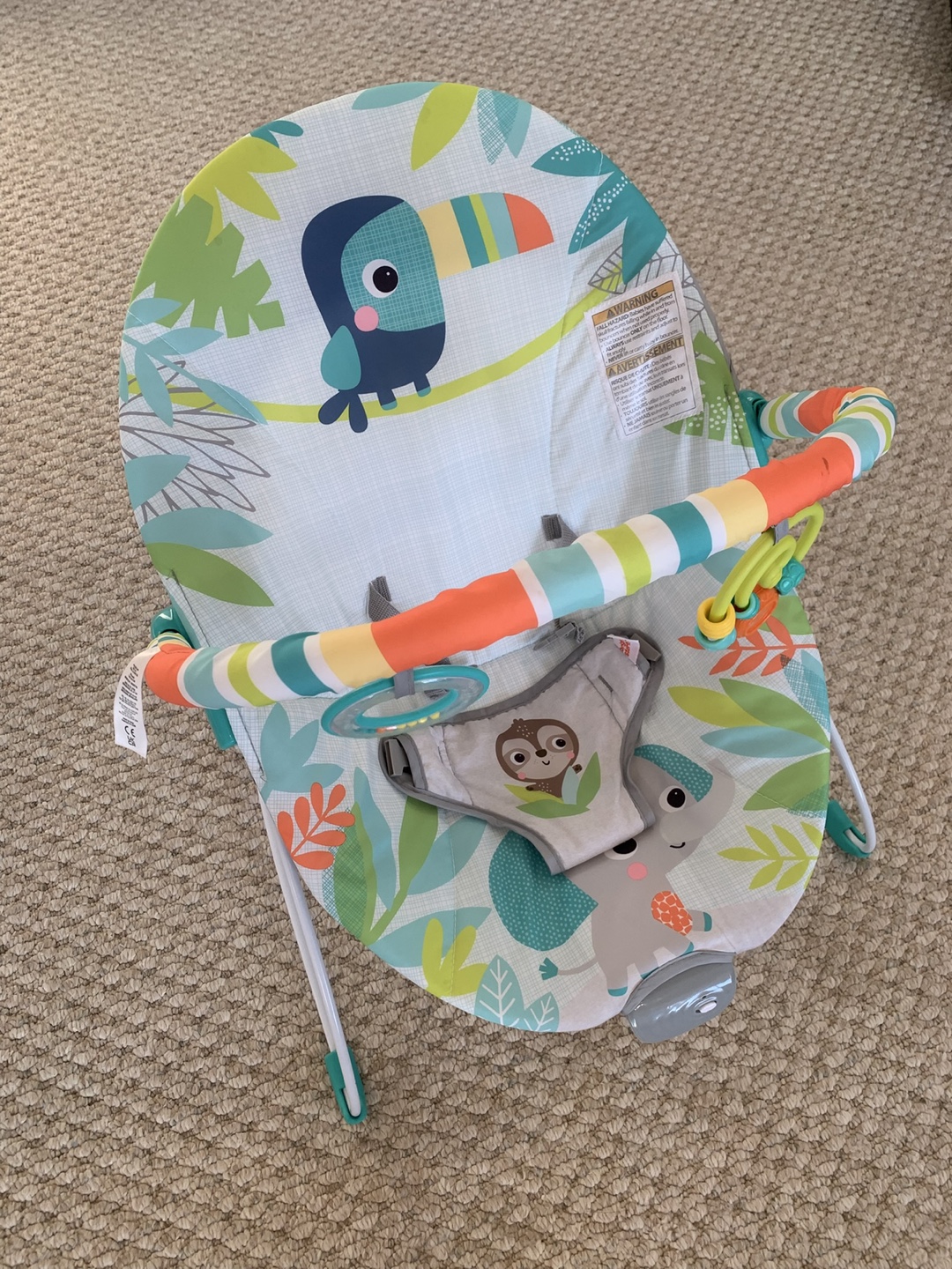 Baby Bouncer Seat with Toy Bar