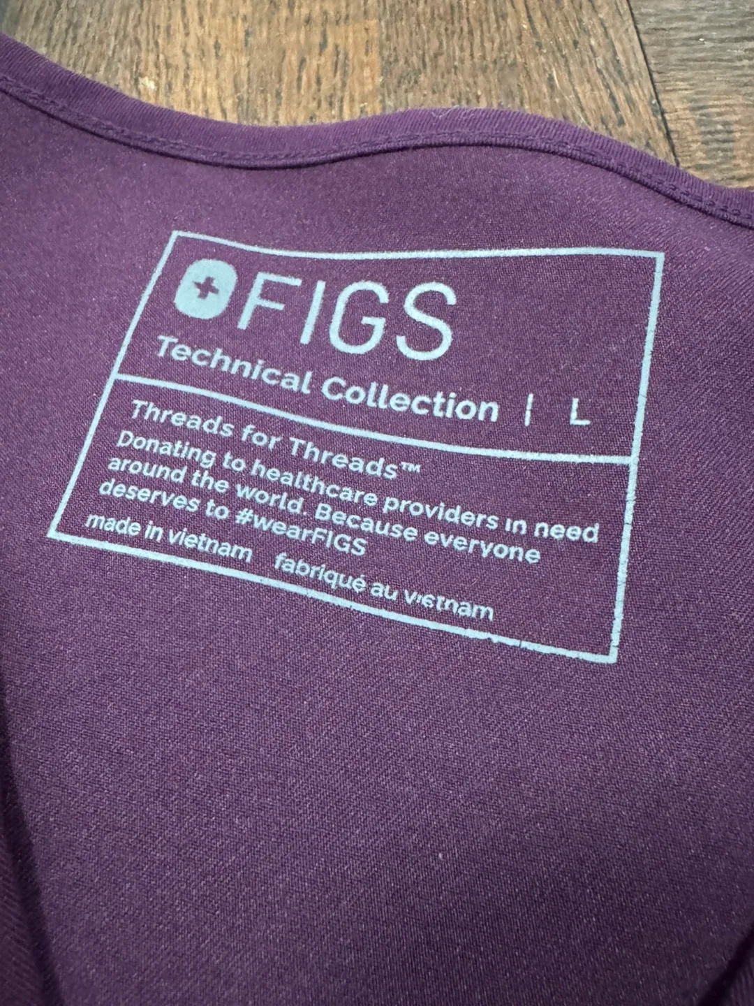 FIGS Deep Purple Scrub Set - Casma L and Kade L/T image indicator(2)