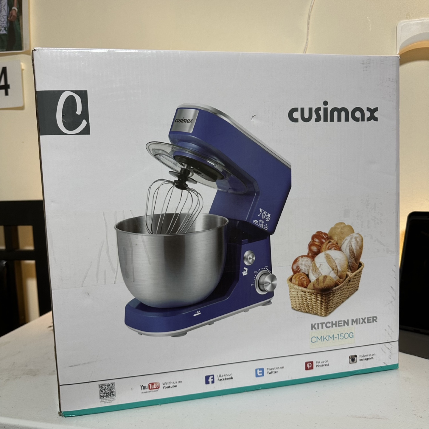 Cusimax CMKM-150G Kitchen Mixer - Red - photo 4
