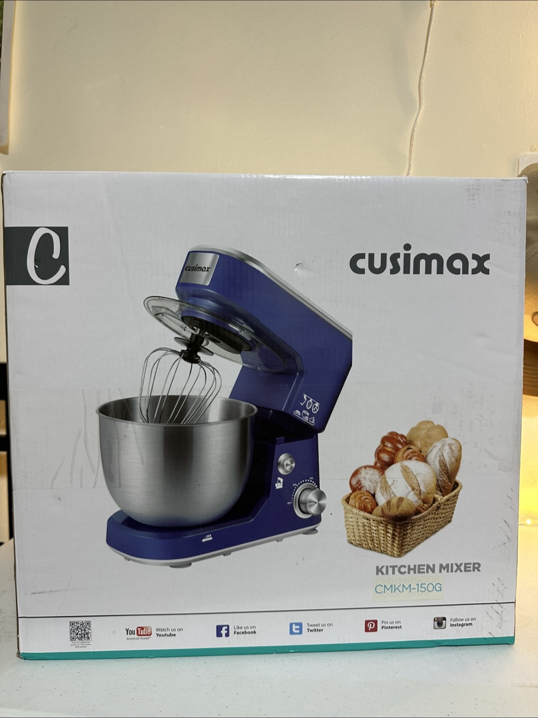 Cusimax CMKM-150G Kitchen Mixer - Red