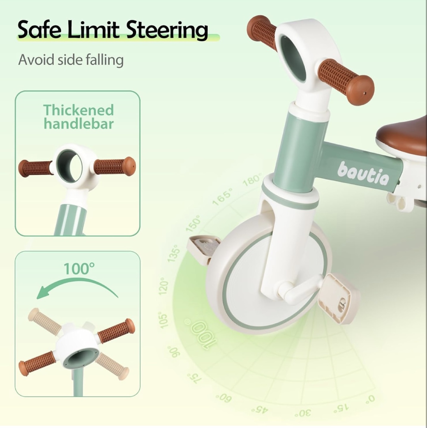 Bautia 4-in-1 Kids Tricycle/Balance Bike - photo 5