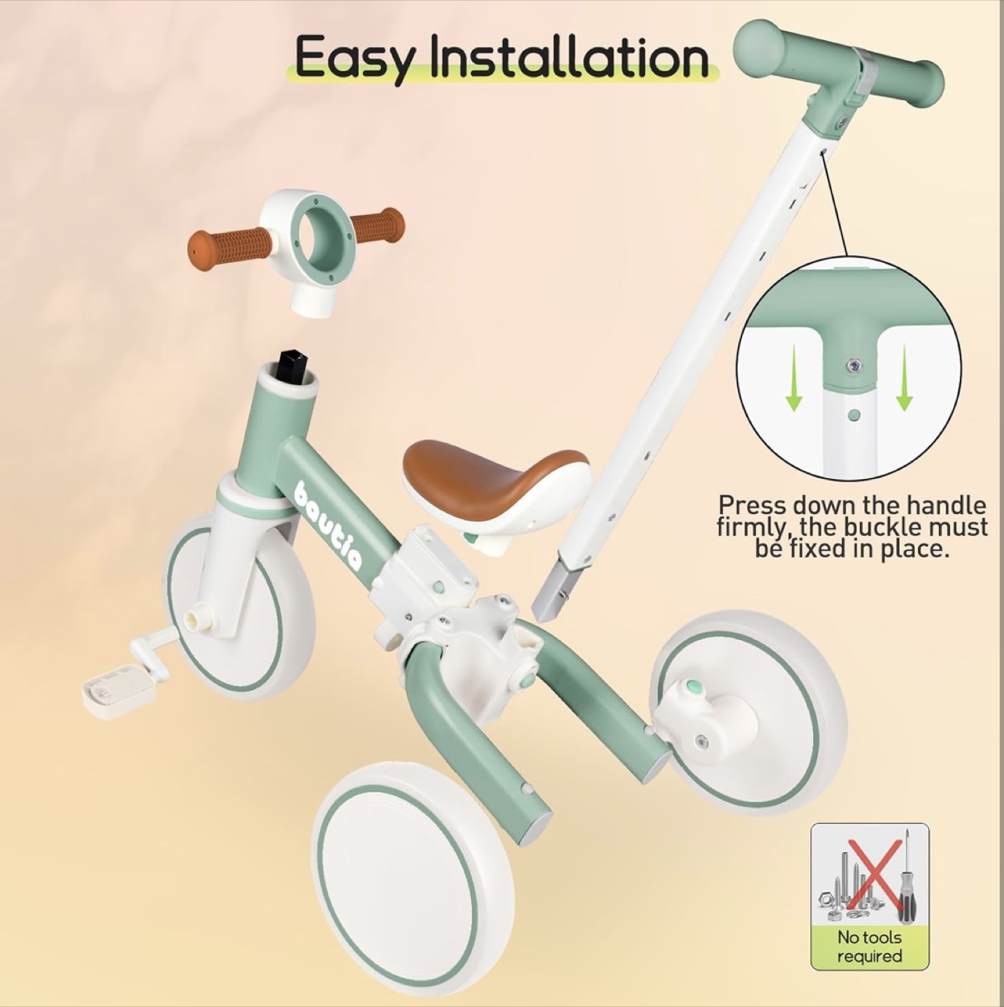 Bautia 4-in-1 Kids Tricycle/Balance Bike - photo 4