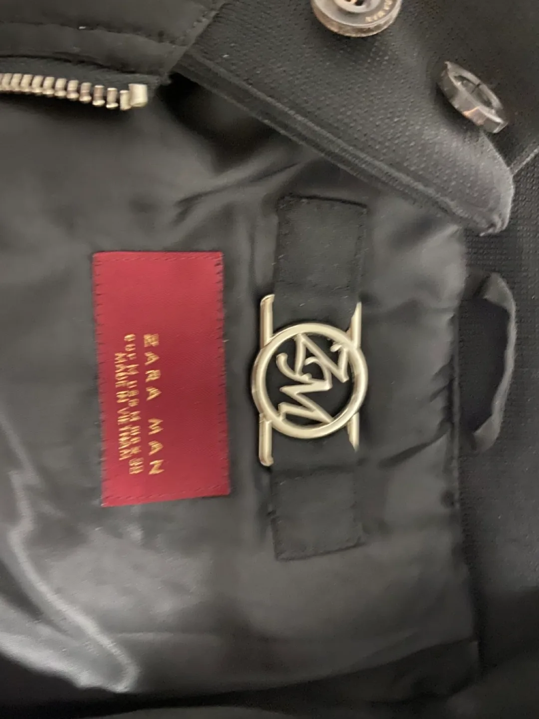 Zara Man Black Jacket image indicator(2)