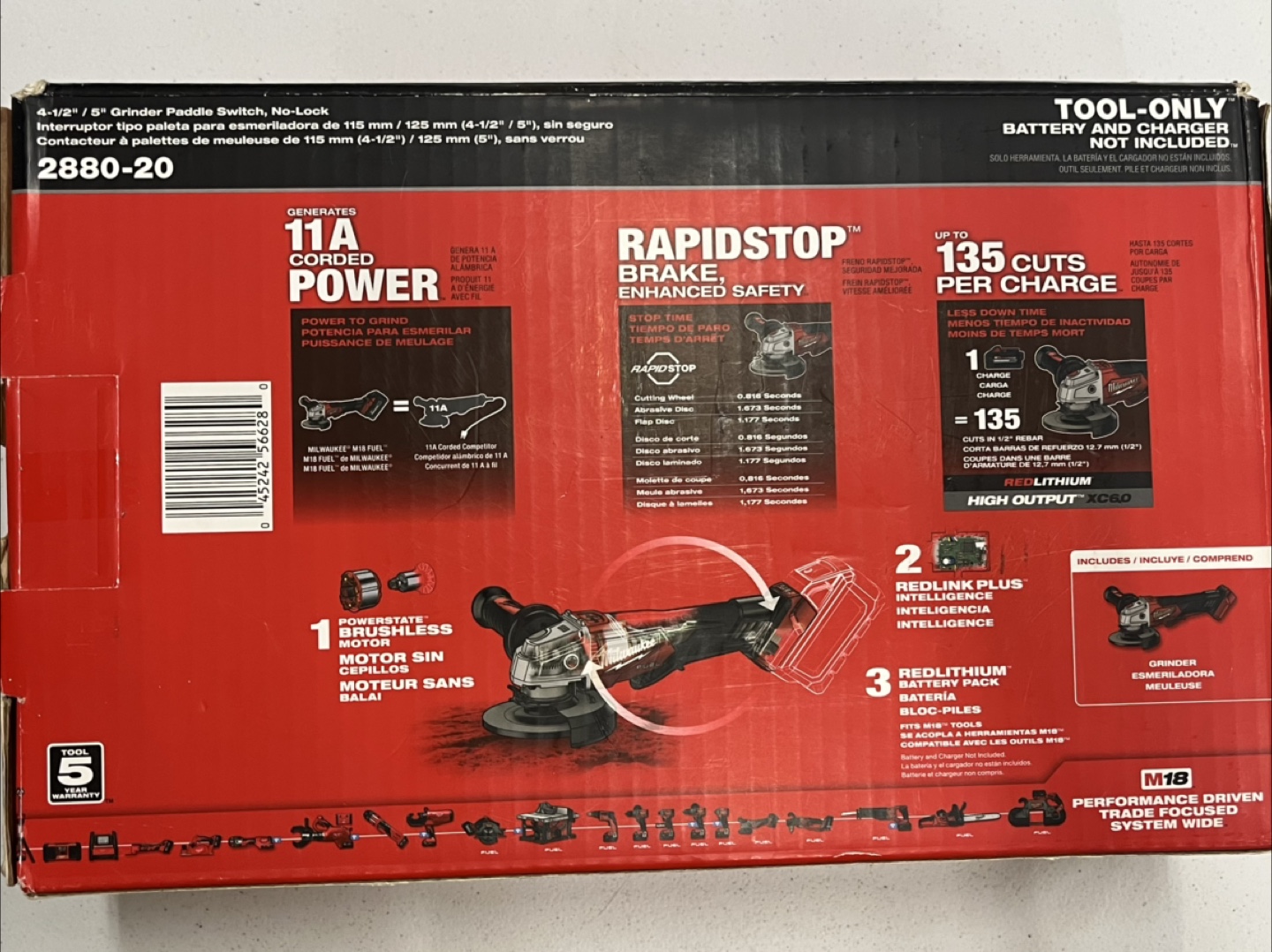 BRAND NEW Milwaukee  M18 Grinder - photo 2