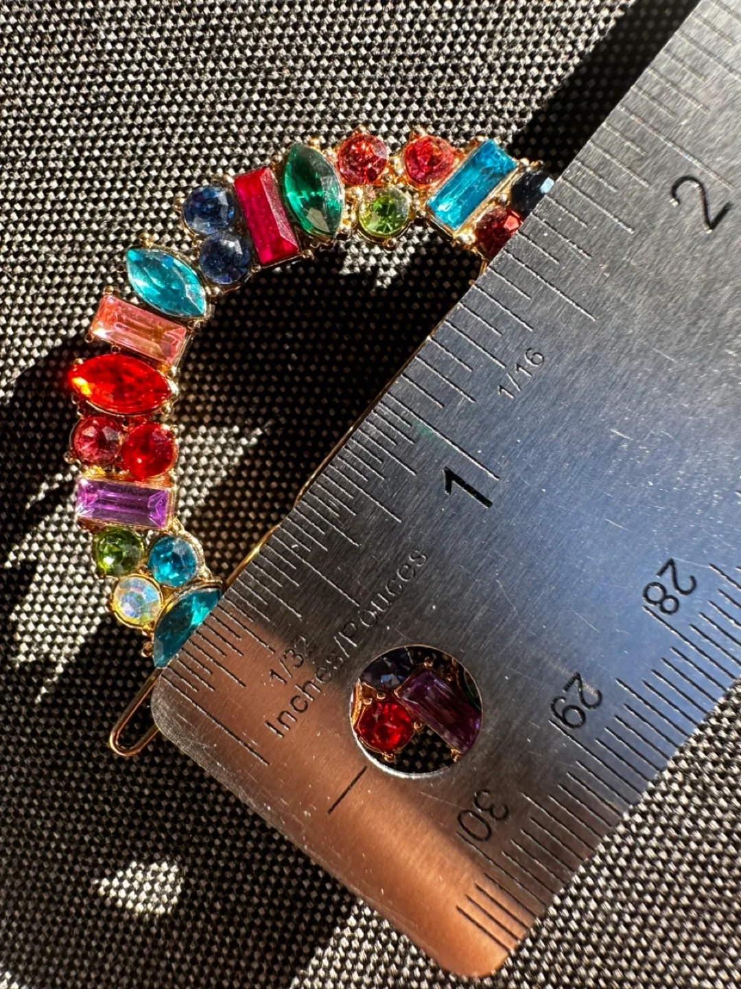 Colorful Rhinestone Hair/Scarf Clip image indicator(5)