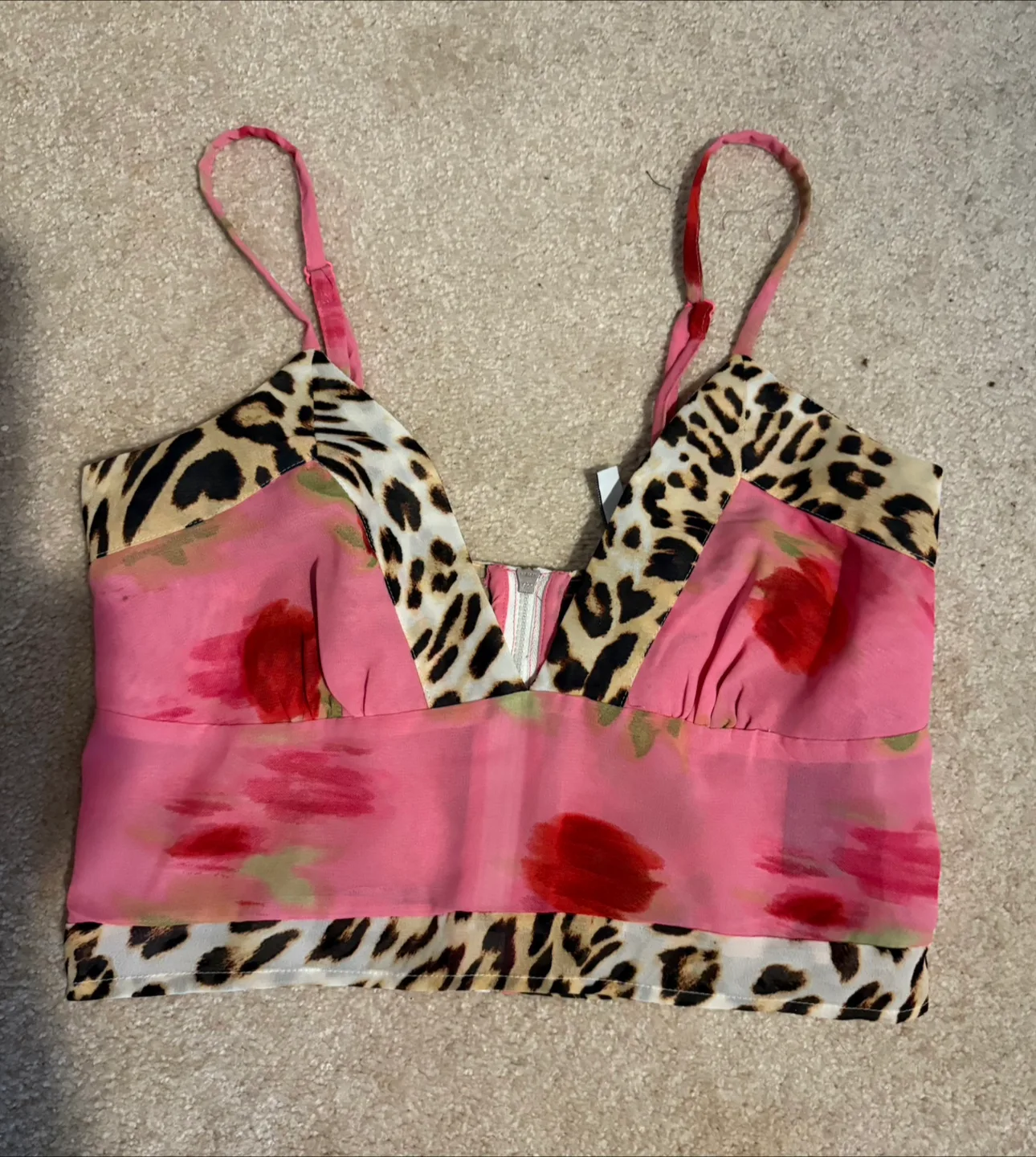 Floral & Leopard Print Top & Skirt Set image indicator(3)