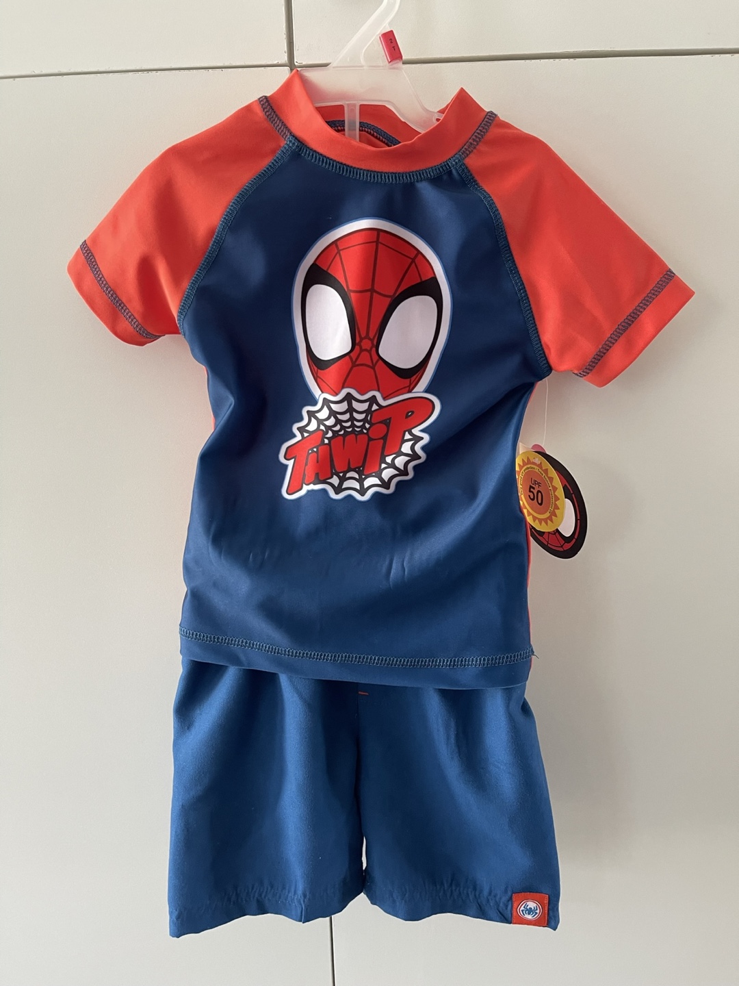 Marvel Spidey Rash Guard & Swim Short - Size 2T - New