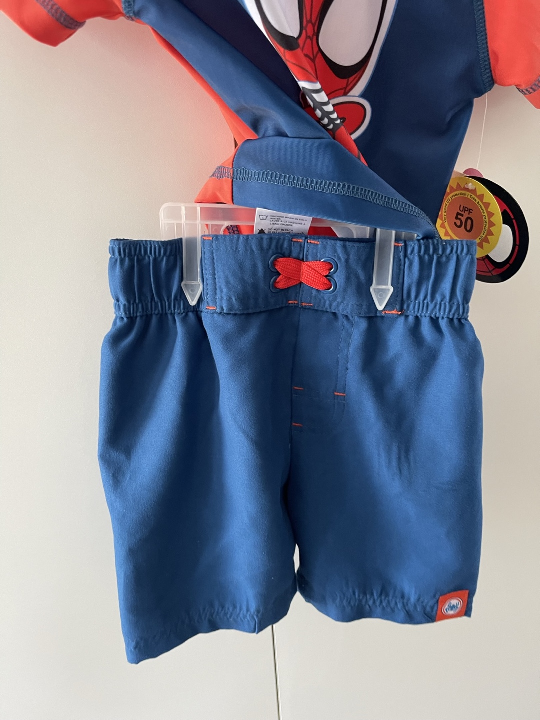 Marvel Spidey Rash Guard & Swim Short - Size 2T - New - photo 2
