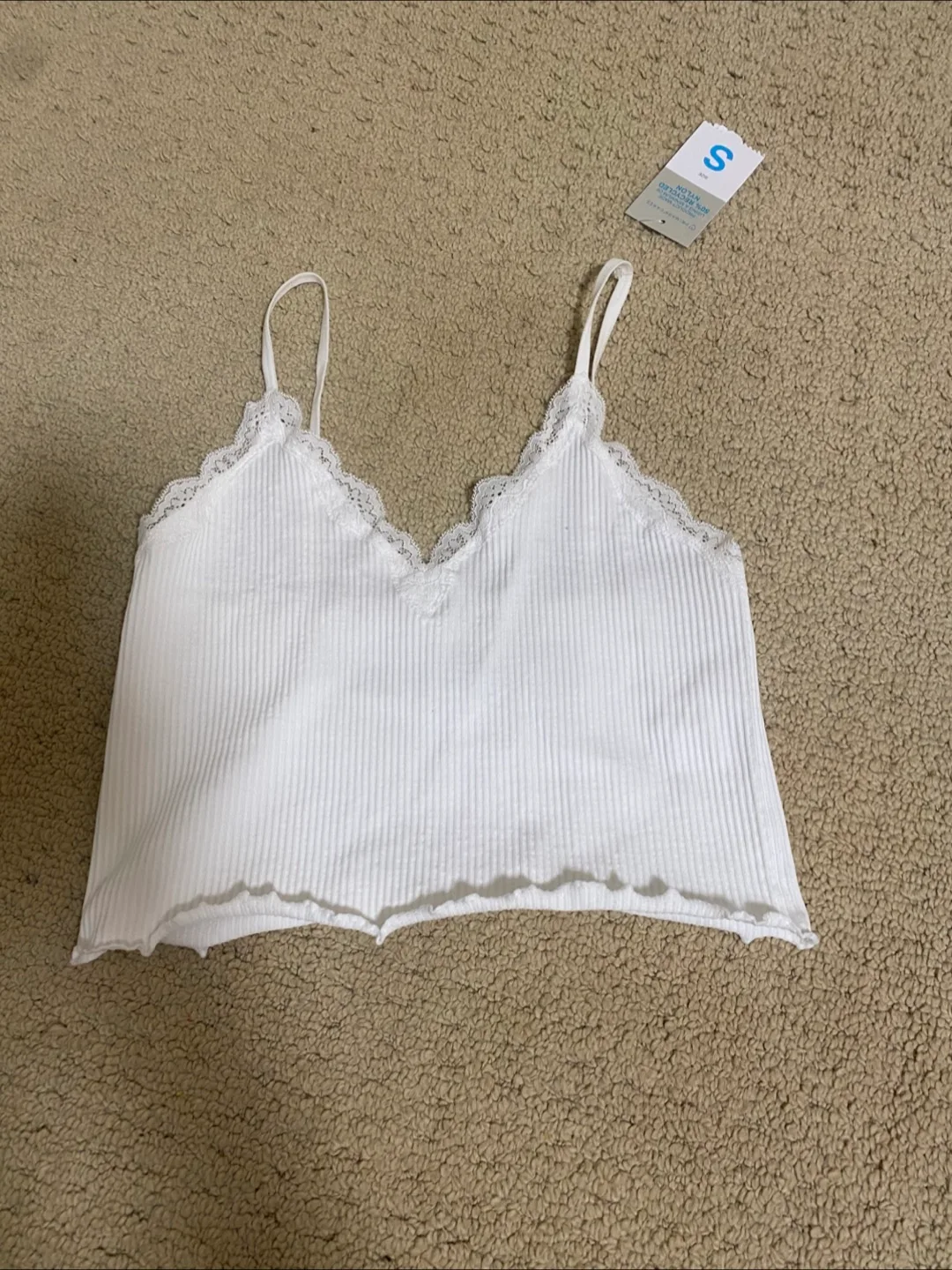 White Cami Top - Size Small thumbnail