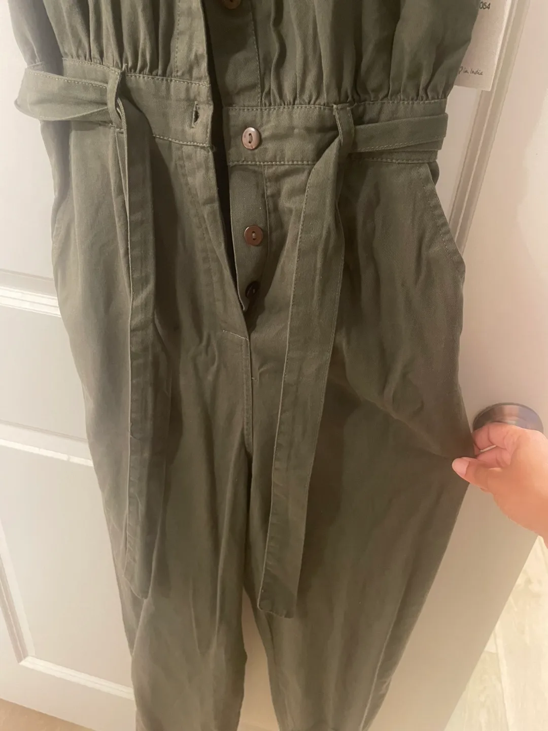 Joplin Olive Green Utility Jumpsuit - Size M image indicator(2)