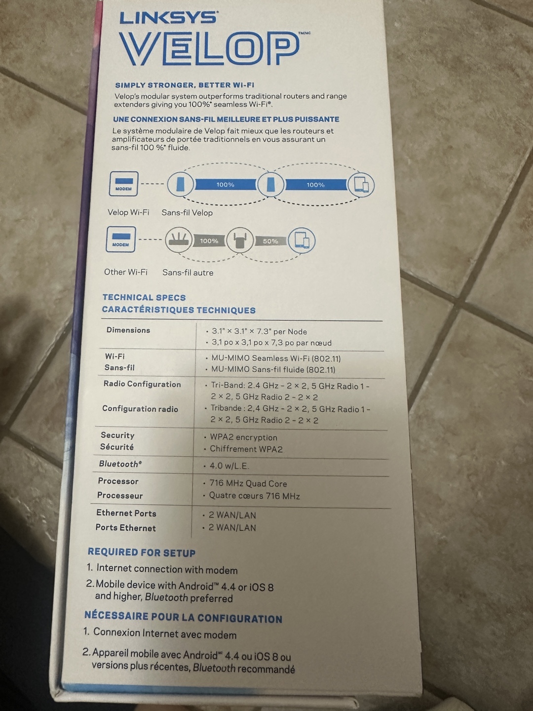 Linksys Velop AC4400 Tri-Band Mesh Network - photo 3