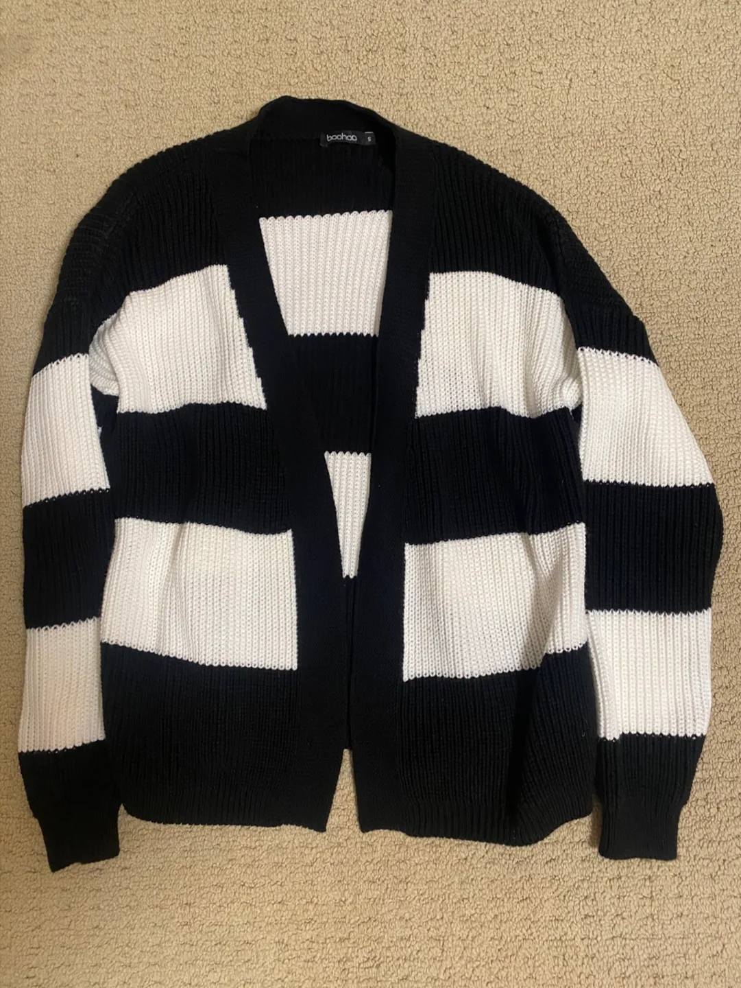 Boohoo Striped Cardigan - Size S thumbnail