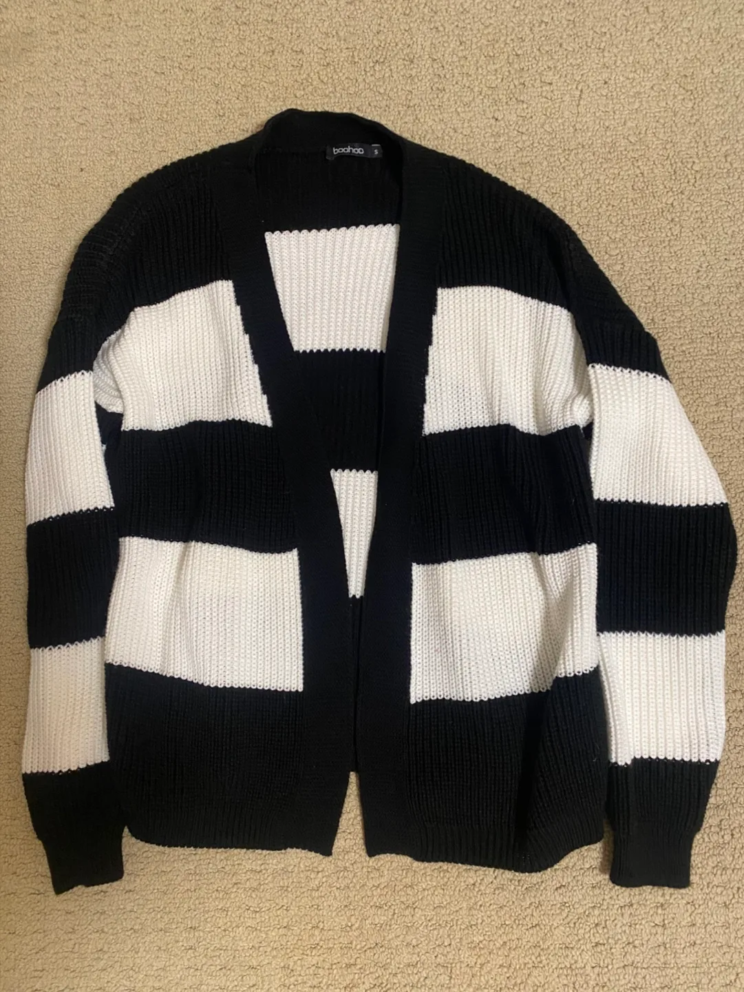 Boohoo Striped Cardigan - Size S image indicator(2)