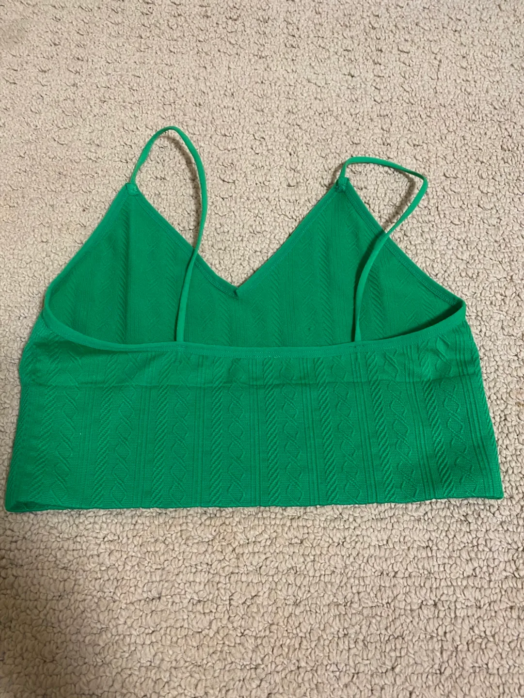 Green Knit Crop Top image indicator(4)