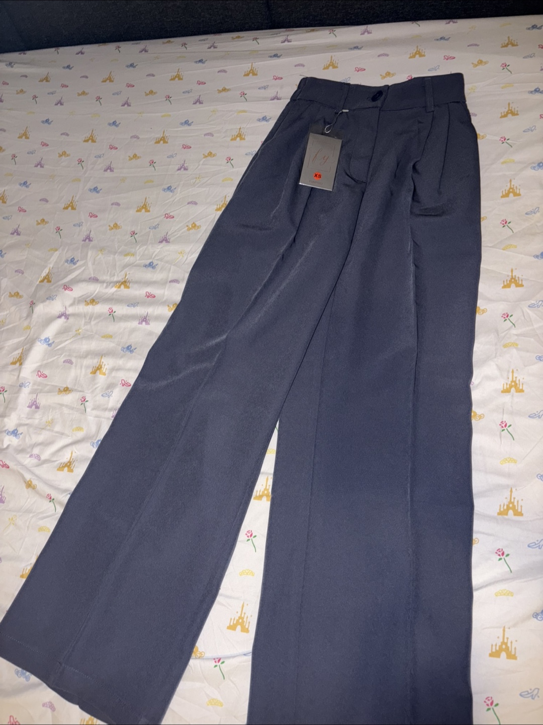 New casual Wide Leg Pants -Dark Grey-Large - photo 4