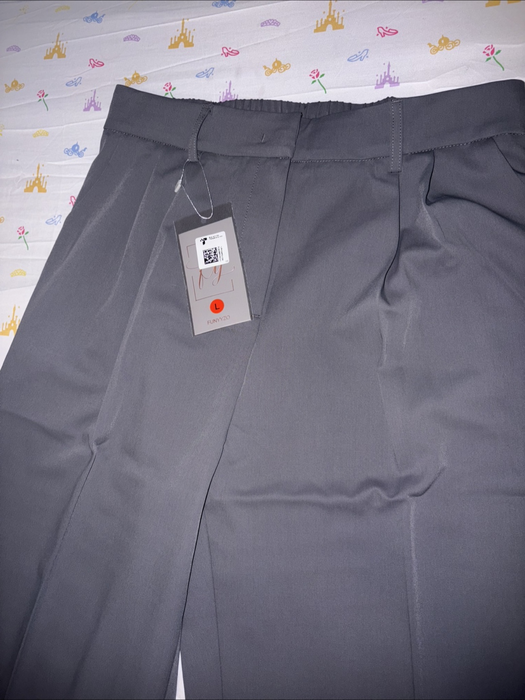 New casual Wide Leg Pants -Dark Grey-Large - photo 5