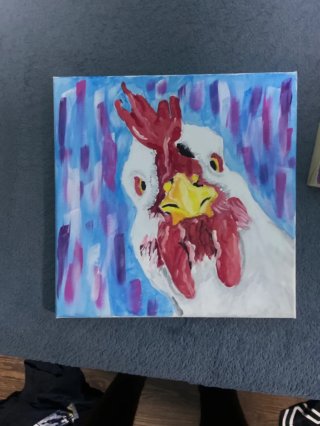 Chicken and giraffe painting thumbnail